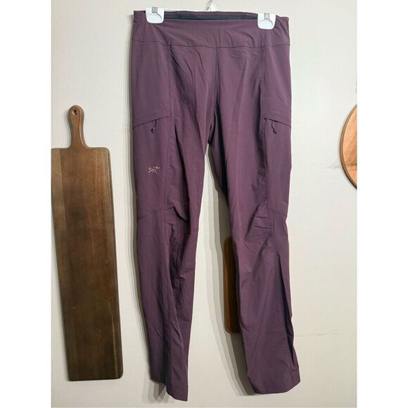 Arc’teryx Womens Purple Reign Pockets Hiking Climbing Sabria Pants Size 6 - Picture 1 of 6